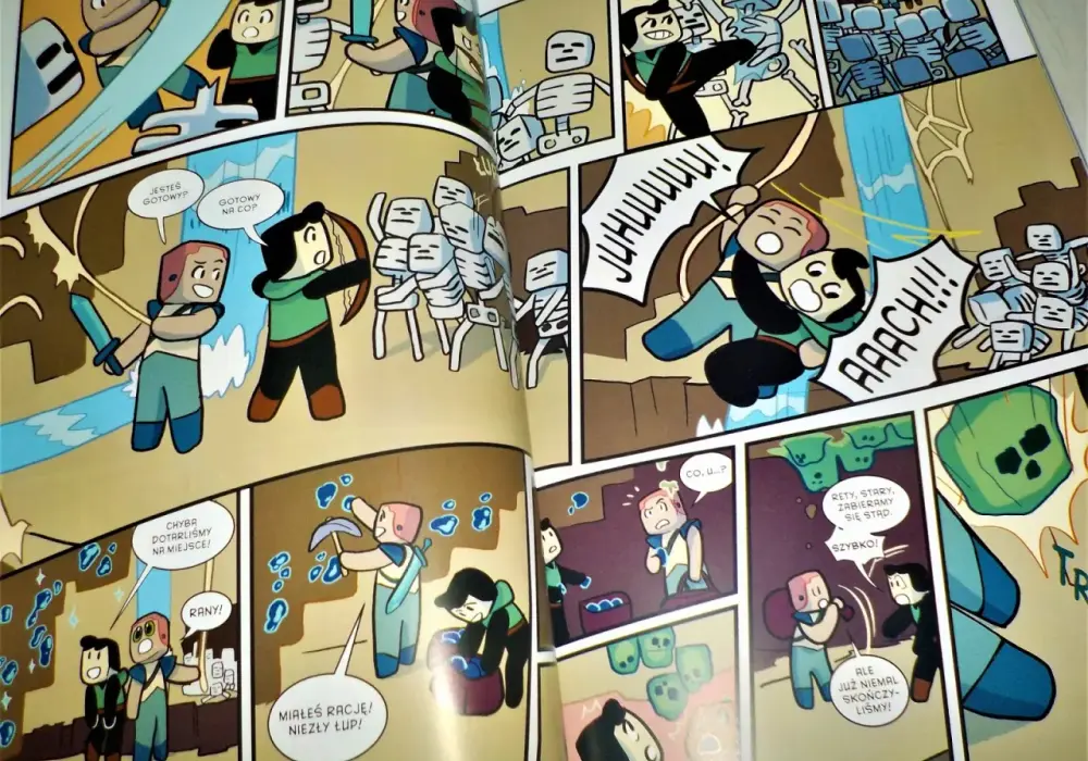 Komiksy Minecraft - wszystkie części serii dla fanów kostaksowej przygody