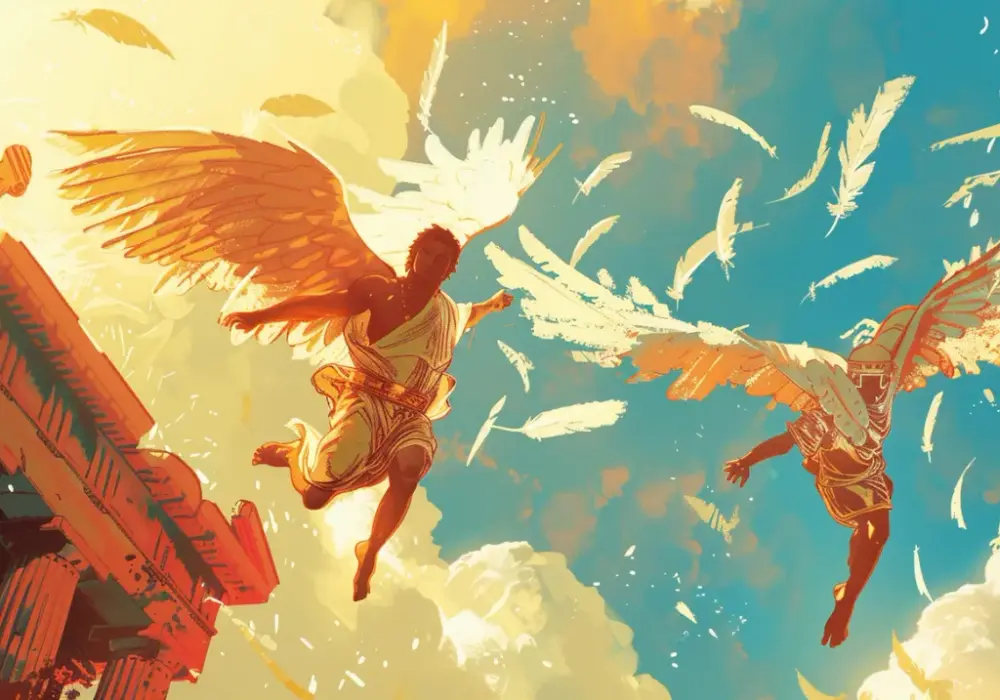 Komiks Dedal i Ikar - nowa interpretacja mitu dla dzieci: jakie lekcje płyną z historii?