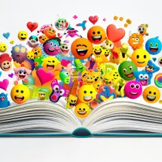 Książka Emoji - obrazki, które mówią więcej niż słowa: jakie emocje wyrażają?